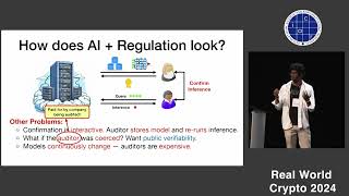 How can cryptography help with AI regulation compliance? (RWC 2024)