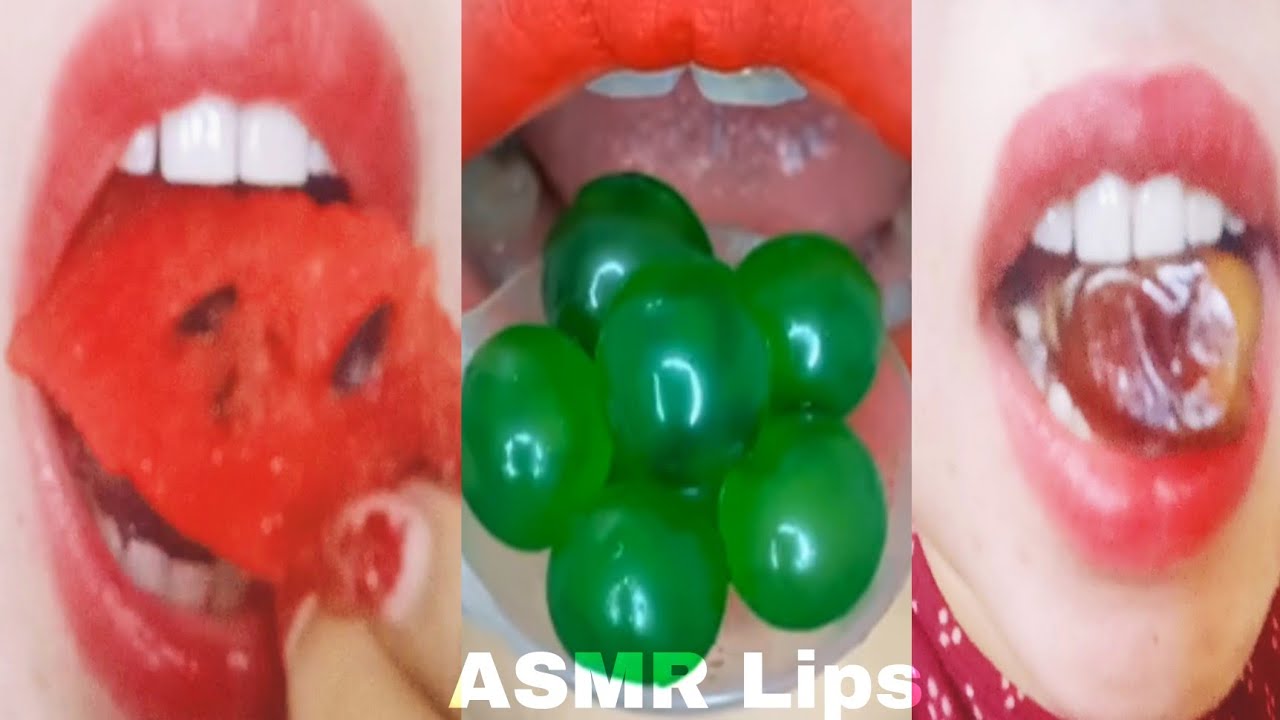ASMR EATING FRUITS WITH SANDWICHE SATISFYING Videos YouTube
