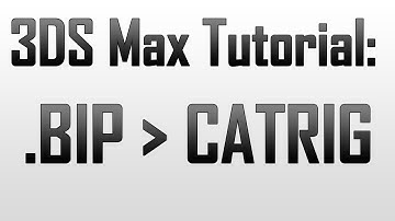 Biped {BIP) to CATRig for animation in 3DS Max