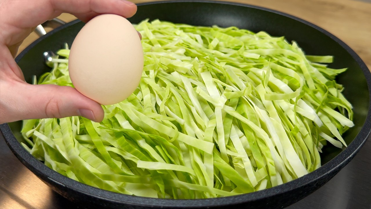 Готовлю эту капусту с яйцами на завтрак почти каждый день! Топ-3 простых и быстрых блюда # 340