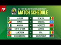 CAF U17 Africa Cup of Nations Algeria 2023 - Group Stage Match Schedule