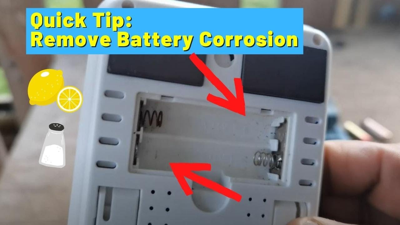 How to get rid of battery corrosion A simple trick to clean batteries