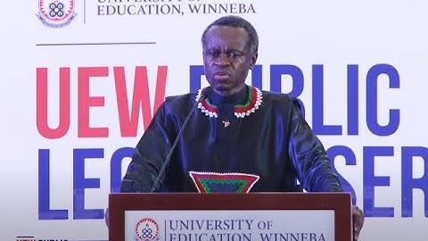 UEW PUBLIC LECTURE SERIES 2025, SPEECH BY PROF. P.L.O. LUMUMBA (PAN-AFRICANIST)