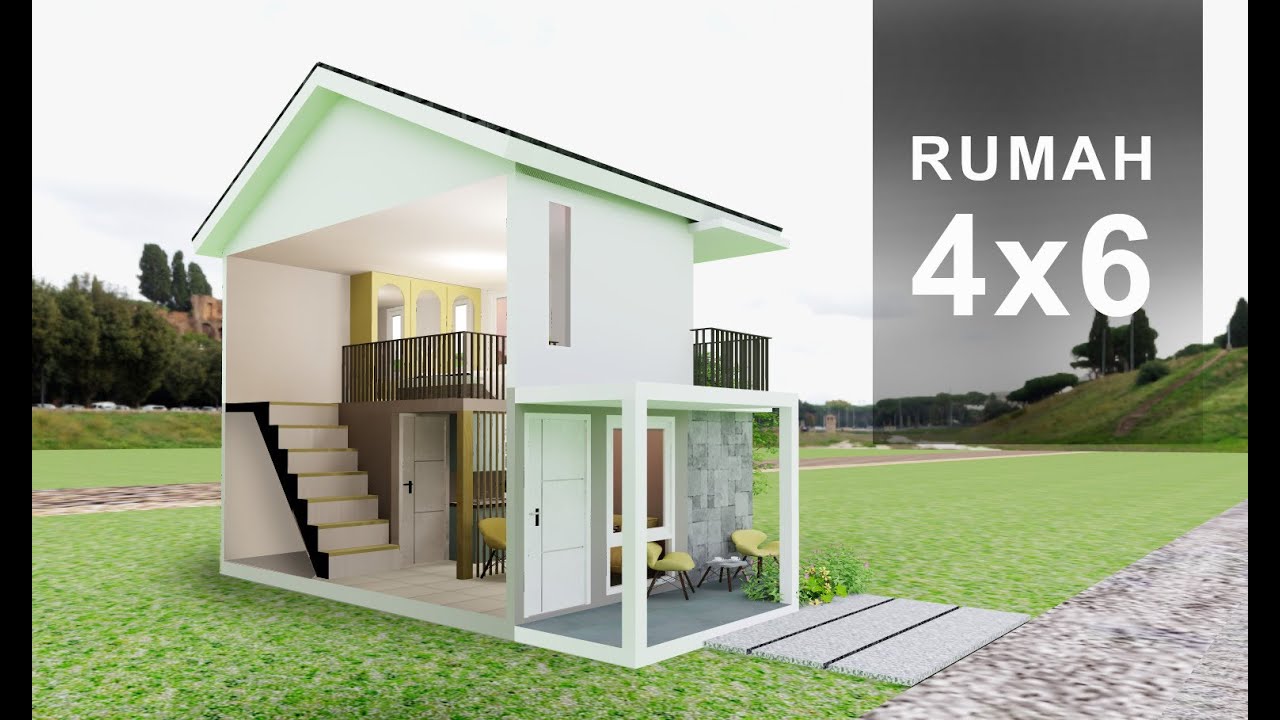 rumah-keren-4x6-meter-2-lantai-modern-minimalis-youtube