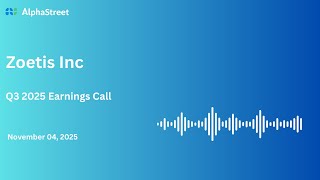 ZTS Stock | Zoetis Inc Q3 2025 Earnings Call
