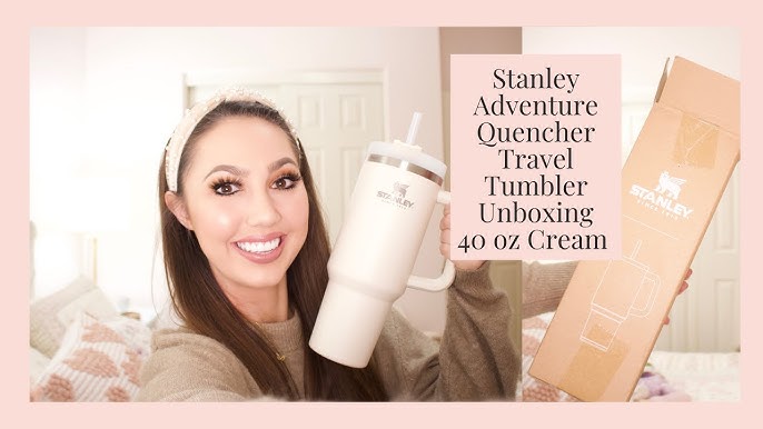 CREAM Stanley Quencher Cup 40 OZ Unboxing AND Travel Cup! It's Finally Here  🤩 