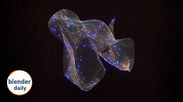 The Web: Texture based displacement | Blender Geonodes Daily, tip 52