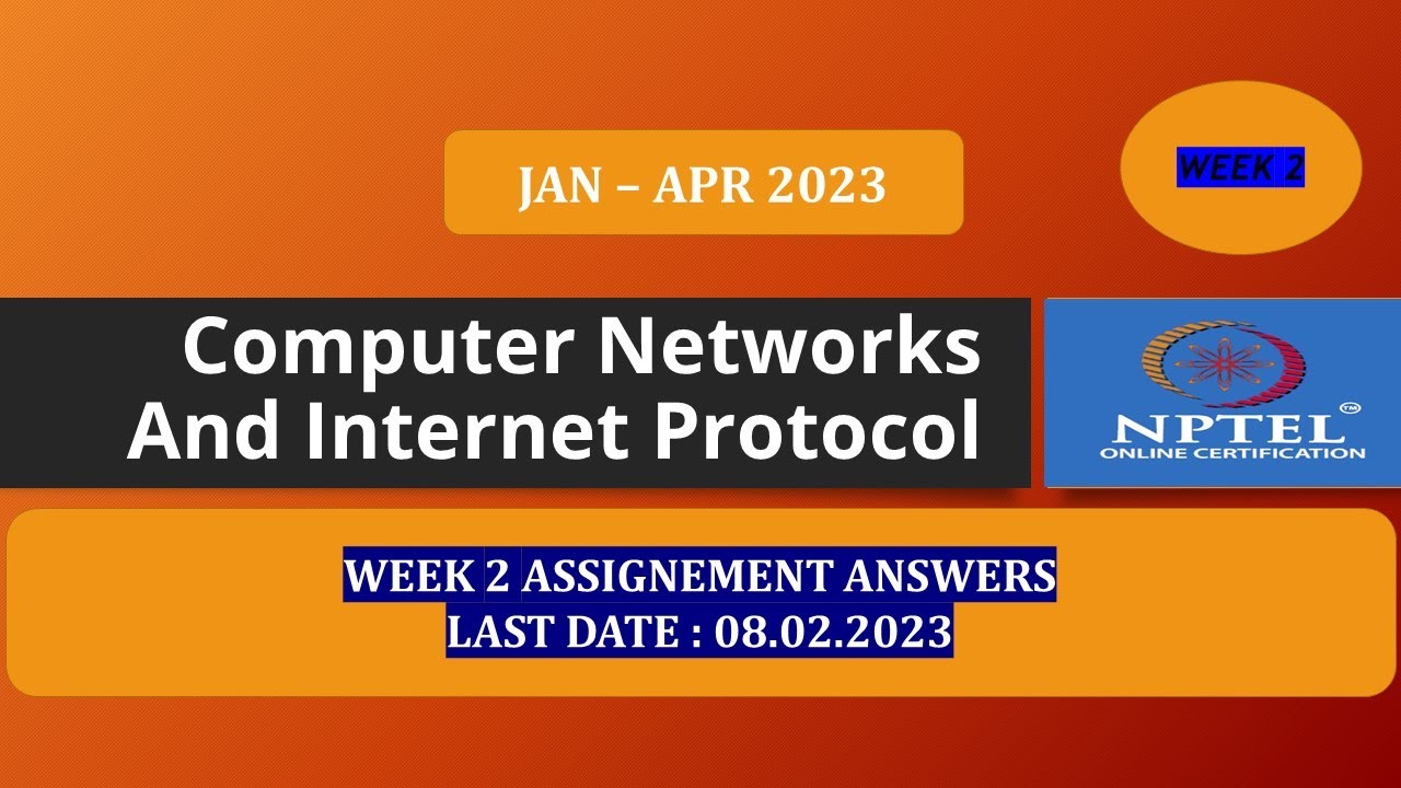 computer networks and internet protocol nptel assignment answers week 2