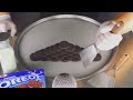 ASMR - OREO Ice Cream Rolls | how to make Oreo Ice Cream - Food Art / crushing & tapping Tingles