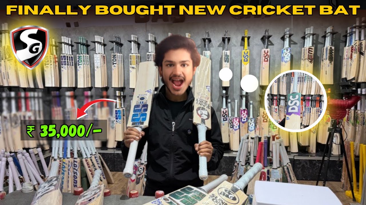 DSC OR SG ? BOUGHT NEW CRICKET BAT ❤️ WORTH ₹ 35,000 🤤
