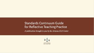 Standards Continuum Guide for Reflective Teaching Practice