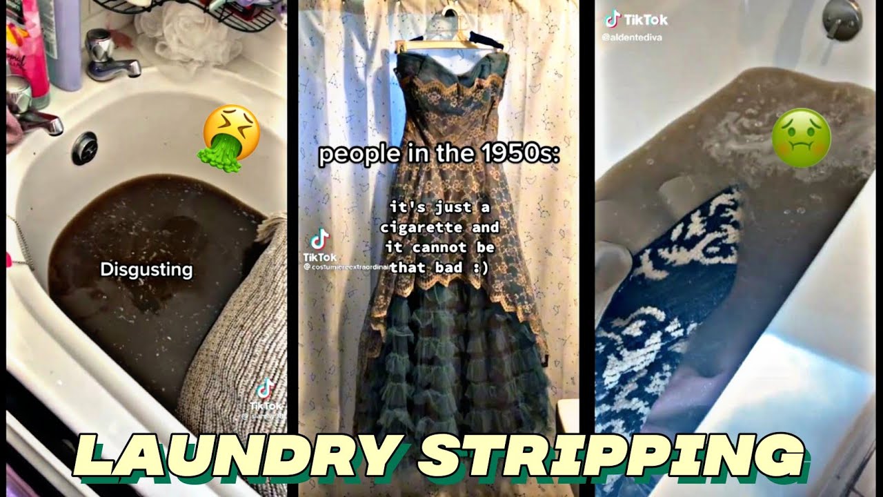 Laundry Stripping TikTok Compilation #4 | Vlogs from TikTok - YouTube