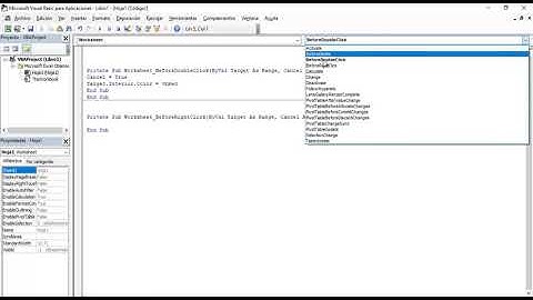Excel cambiar color a celdas al dar clic derecho o doble clic por código VBA