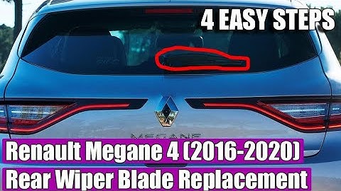 TUTORIAL: How to replace / remove Rear (Windshield) Wiper Blade on Renault Megane 4 (2016-2020)