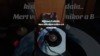 Vinyl kislemez B oldal.