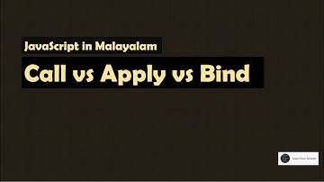 Call Apply Bind in JavaScript | Malayalam | JavaScript Interview Questions