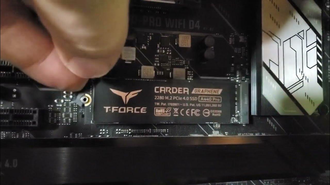 Installing a 2280 M.2 SSD with the Asus QLatch YouTube