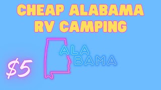 Cheap Alabama RV Camping Brushy Lake Recreation Area