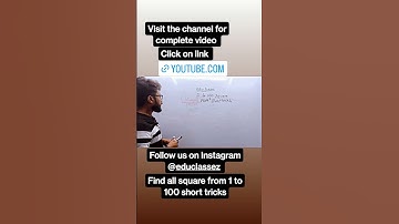 short trick to find 1 to 100 sqaure by DIMPAL Sir #shorttrick #maths