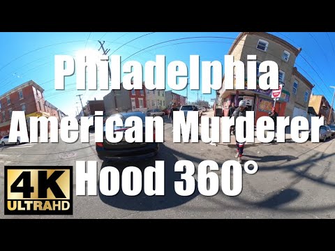 360 ° 도보 여행 4K Philadelphia American Murderer | Gary Michael Heidnik, 가상 VR 비디오 실행