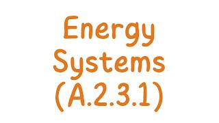 Ib Sports Science- Energy Systems Explained