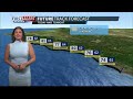 Tracking large waves & warm temperatures Monday