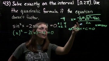 7.5 Solving Trigonometric Functions #43