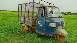 Details I Found A 3 Wheeler Vehicle Abandoned On Field For Long Time | Will It Start Abandoned Vehicle Update