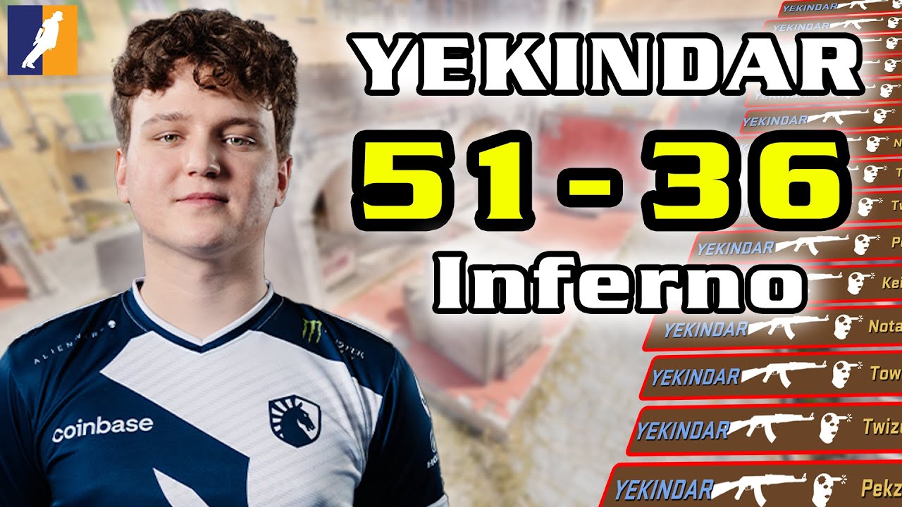 [Highlight POV] YEKINDAR ALL KILL (5136) Inferno CS2 FACEIT
