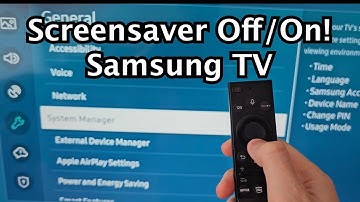 How to Turn On / Off Screensaver on Samsung Smart TV!