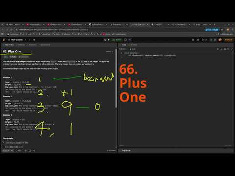 Leetcode Daily Challenge 66. Plus One #python #dsa