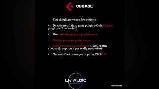 How To Launch Safe Mode In Cubase