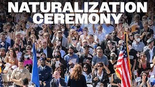 Naturalization Ceremony at Dodger Stadium