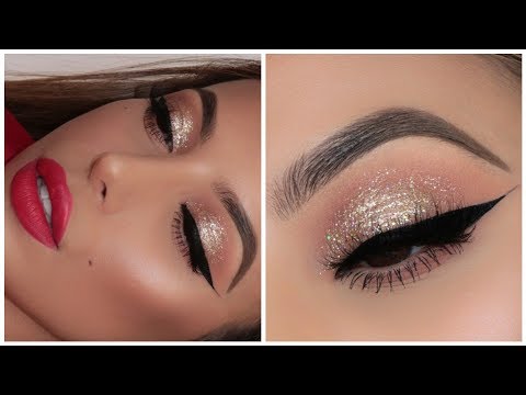 GOLD / NEW YEARS PARTY MAKEUP - YouTube