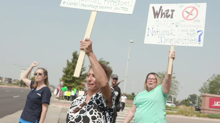 Nurses protest mandatory COVID-19 vaccines for health care workers