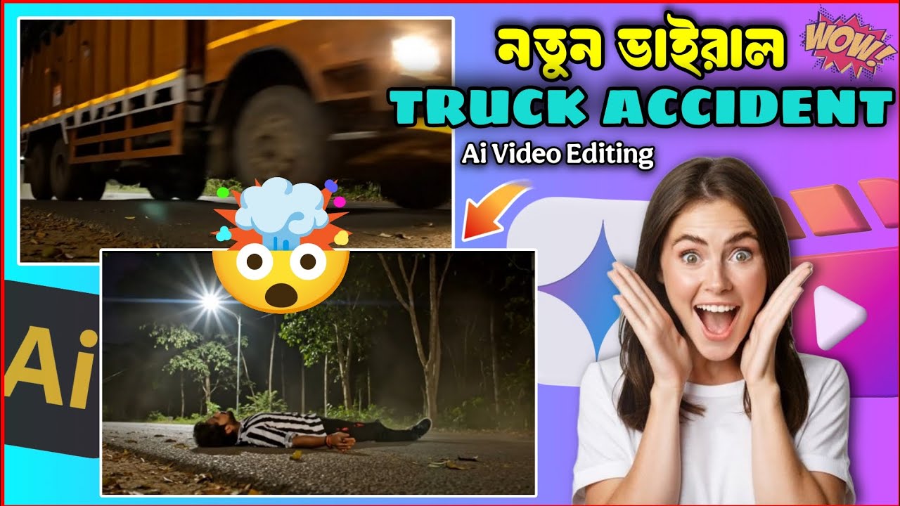 Instagram Trending Ai Truck Accident Video Editing🤯💥 How To Make A Truck Accident Video Editing 🤯