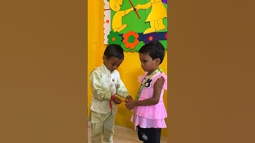 Raksha Bandhan Celebration at Makoons Pre school Phaphamau, #makoons #rakshabandhan