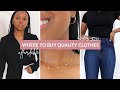 Where to Buy Quality Clothes *Affordable Basics Brands*