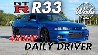 RARE BAYSIDE BLUE Daily Driven 450HP Nissan Skyline GT-R R33 V-Spec