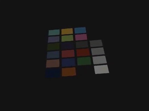 Color Segmentation of Color Card Video