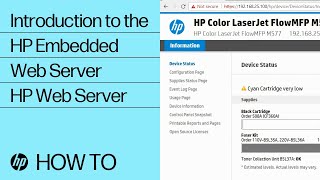 Introduction to the HP Embedded Web Server | HP Web Server | HP screenshot 2