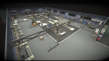Factory Interior Low Poly [ Unity ]