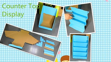 Blue Counter Top Display Assembly