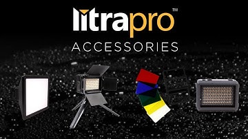 LitraPro Accessories: Soft Box, Barn Doors, Honeycomb, & Filter Set