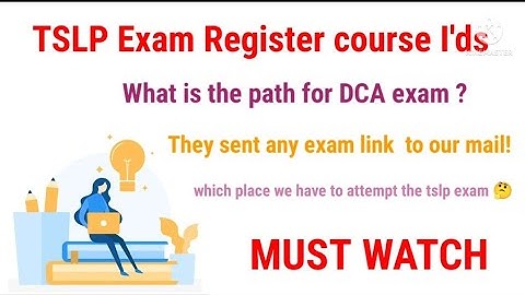 TSLP Exam Registration course I