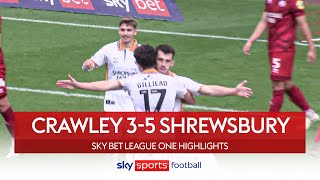 Shrews win eight-goal THRILLER! 💥 | Crawley 3-5 Shrewsbury | League One Highlights
