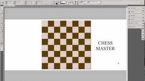 How to creat chess board in adobe indesign in one minutes