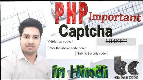 PHP Captcha (in Hindi) simple addition and text captcha for security registration or login