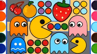 Famous Pacman Jelly Painting & Coloring, Learn Color With Pacman | Menggambar Dan Mewarnai Untuk Anak-anak Net Worth