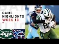 Jets vs. Titans Week 13 Highlights | NFL 2018